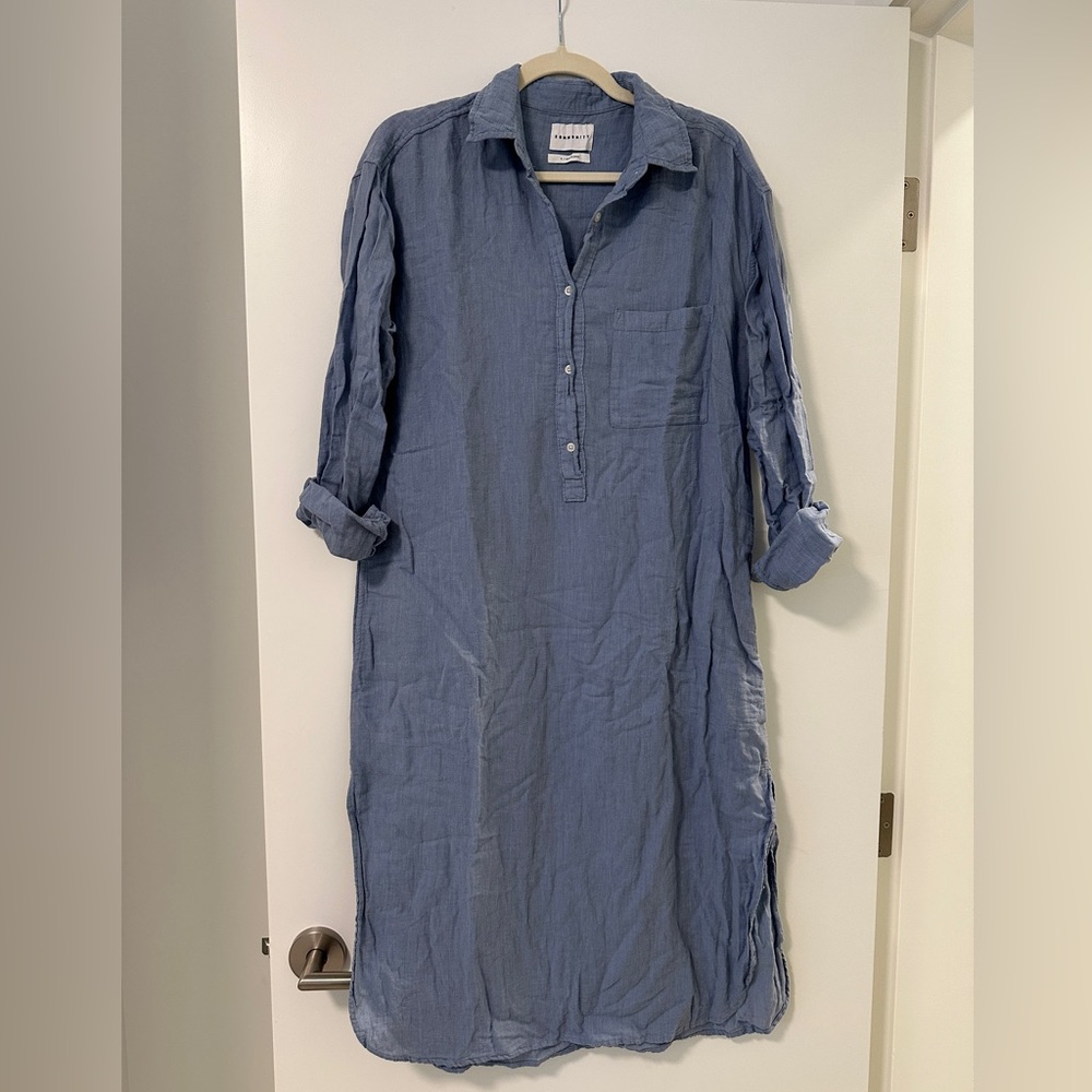 Aritzia - Cotton/Linen Shirt Dress - Size Small